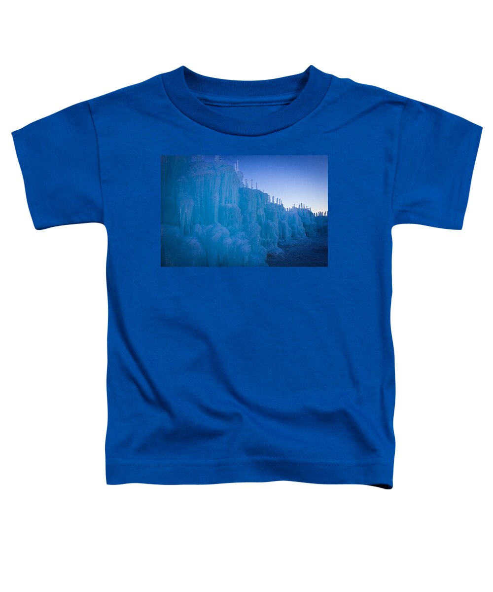  Ice Toddler T-Shirt featuring the photograph Ice Abstract 5 by Christie Kowalski