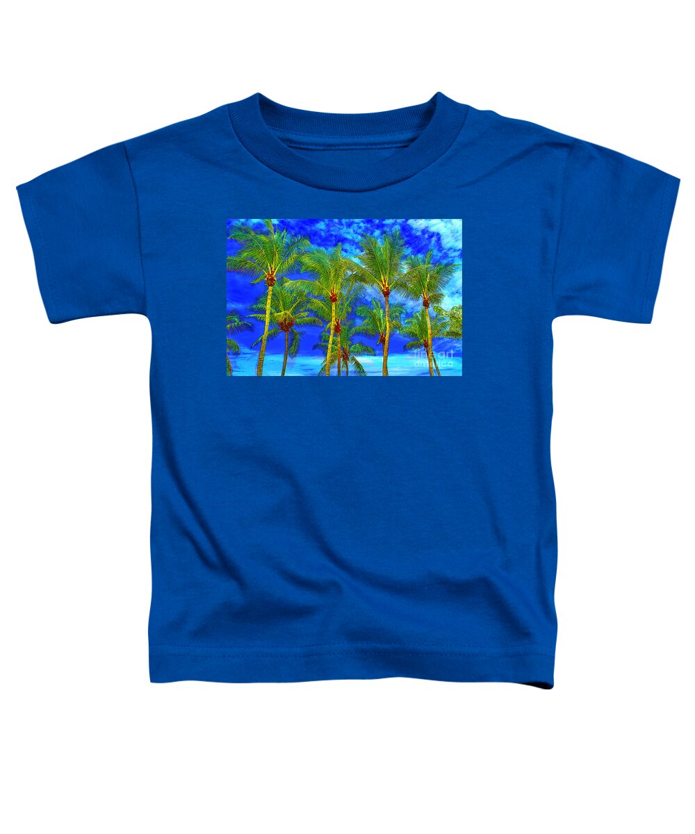Keri West Toddler T-Shirt featuring the photograph In A World of Palms by Keri West
