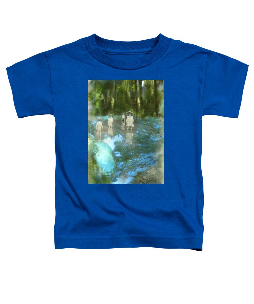 Children Toddler T-Shirt featuring the digital art In the Water by Lisa Yount