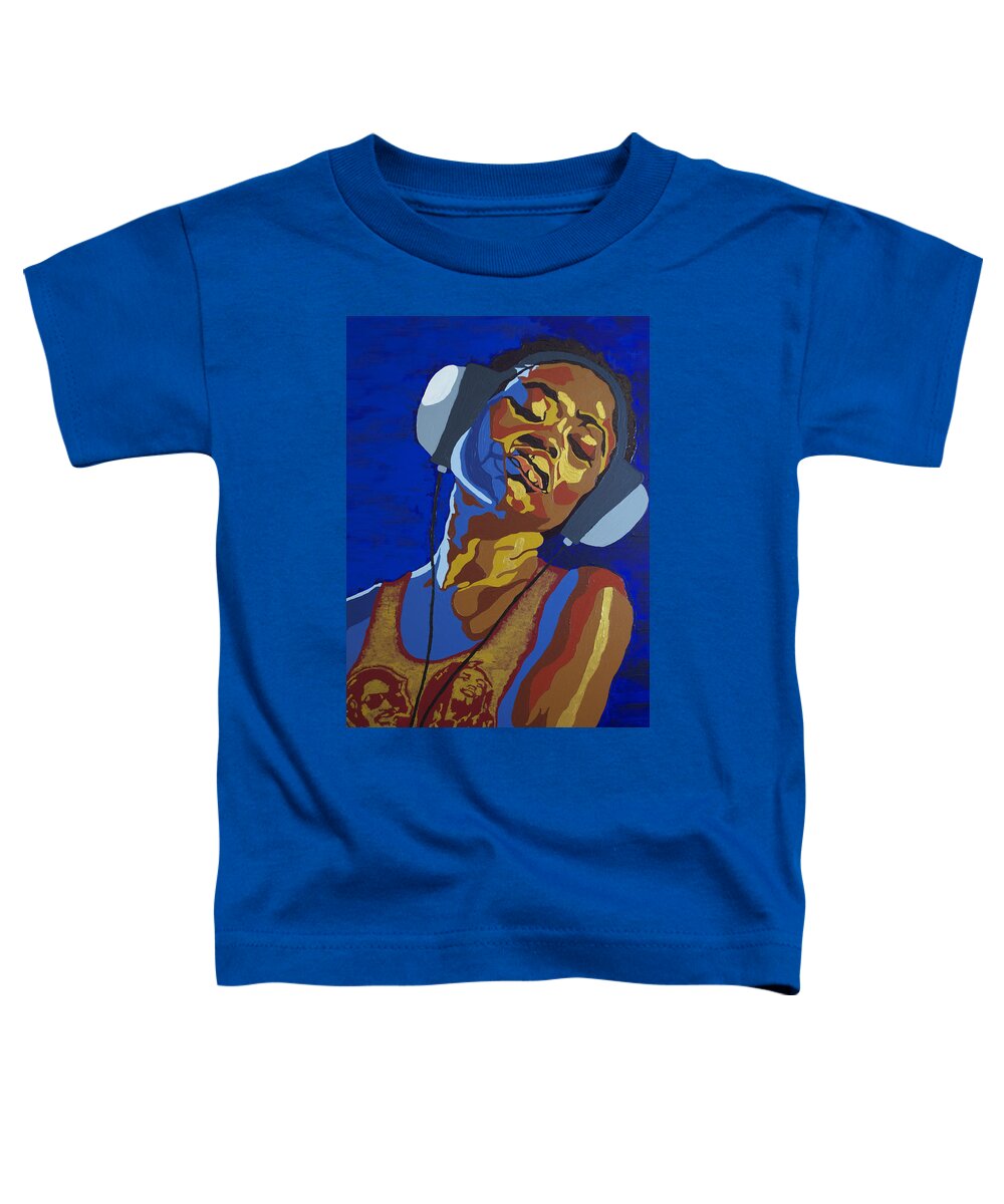 Acrylic Toddler T-Shirt featuring the painting Innervisions by Rachel Natalie Rawlins