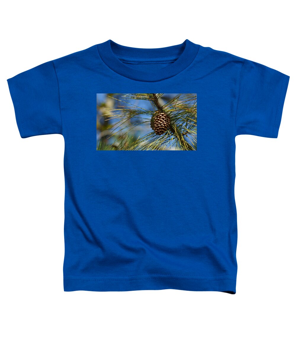 Pine Cones Toddler T-Shirt featuring the photograph It's beginning to look a lot like Christmas by Rafael Salazar