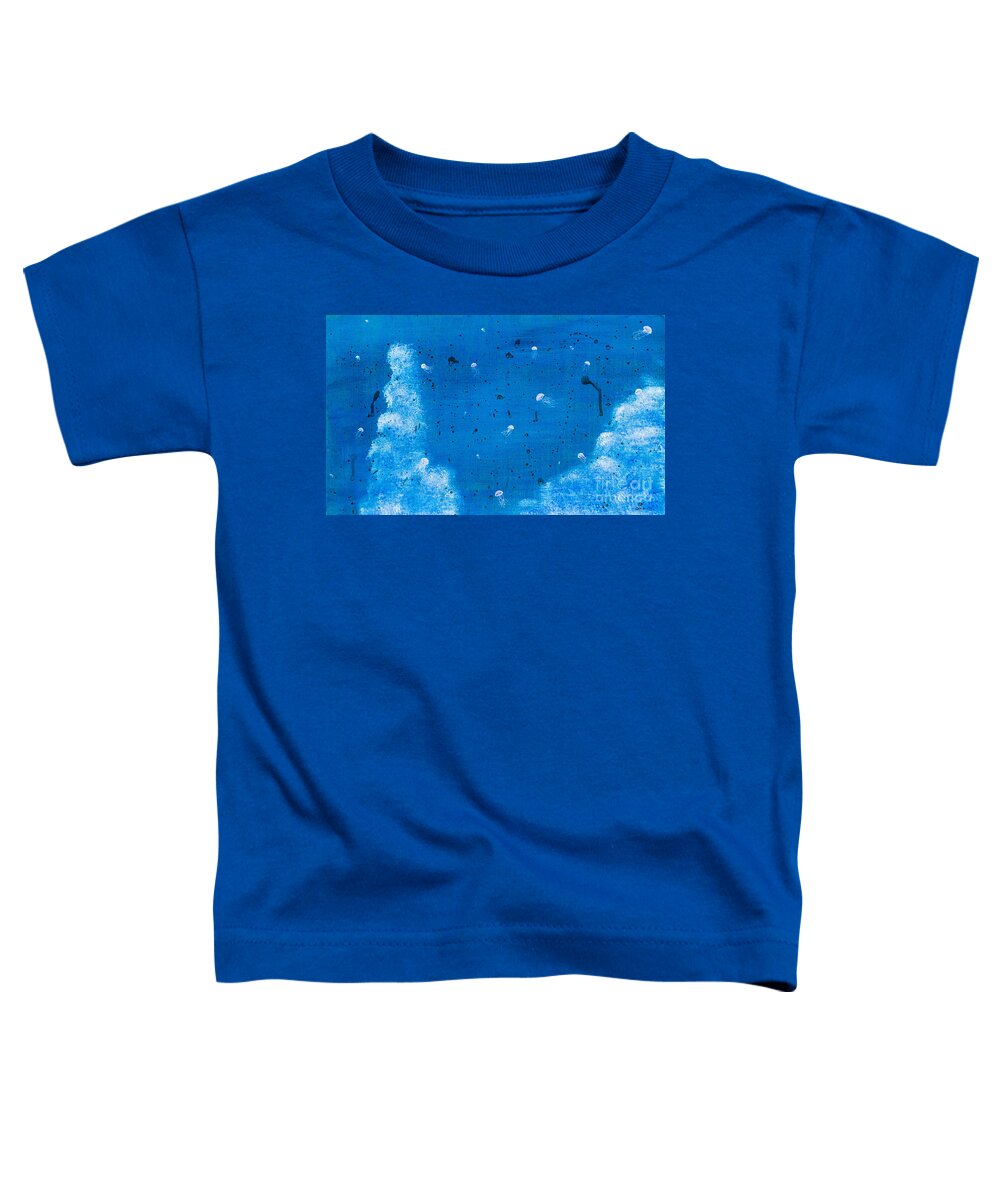  Toddler T-Shirt featuring the painting Jellyfish by Stefanie Forck