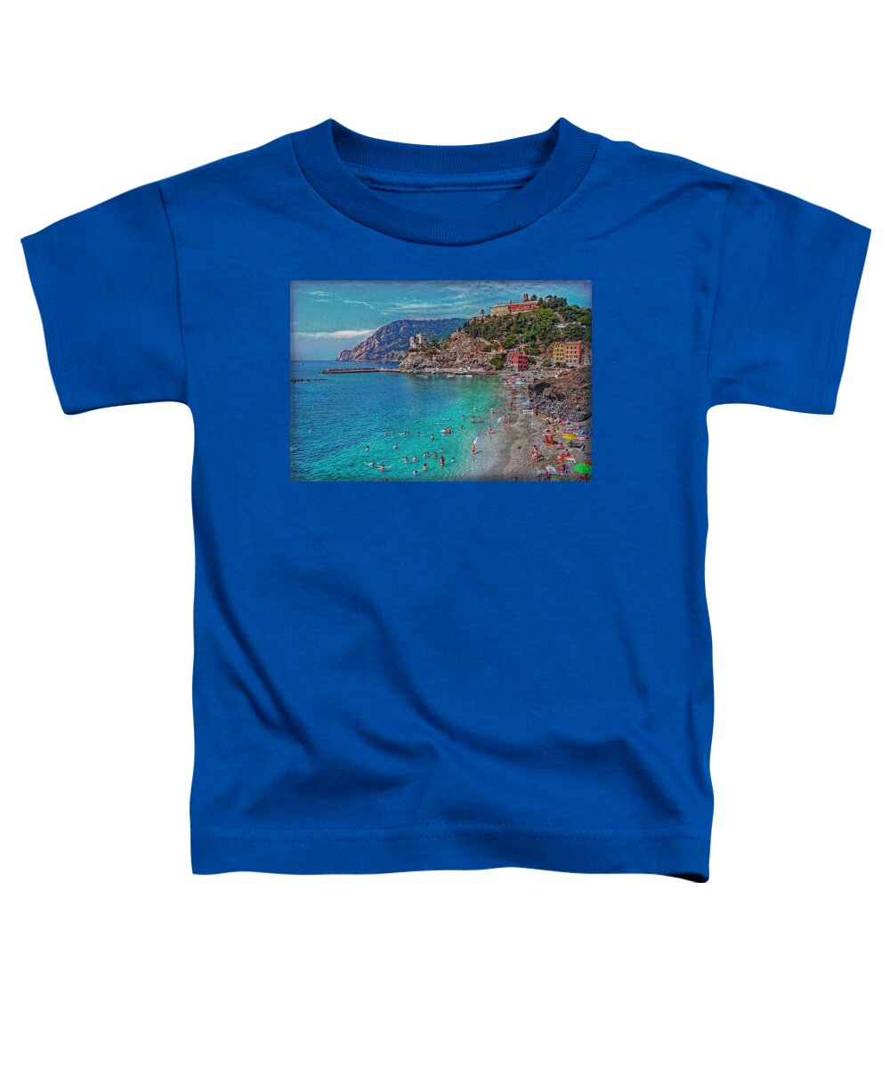 Monterosso Toddler T-Shirt featuring the photograph Liguria by Hanny Heim
