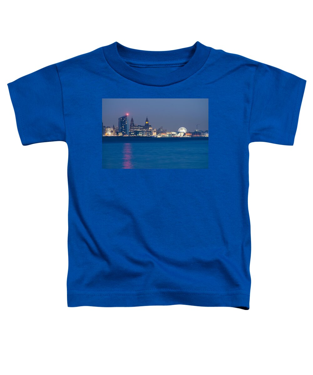 3 Graces Toddler T-Shirt featuring the photograph Liverpool Waterfront by Spikey Mouse Photography