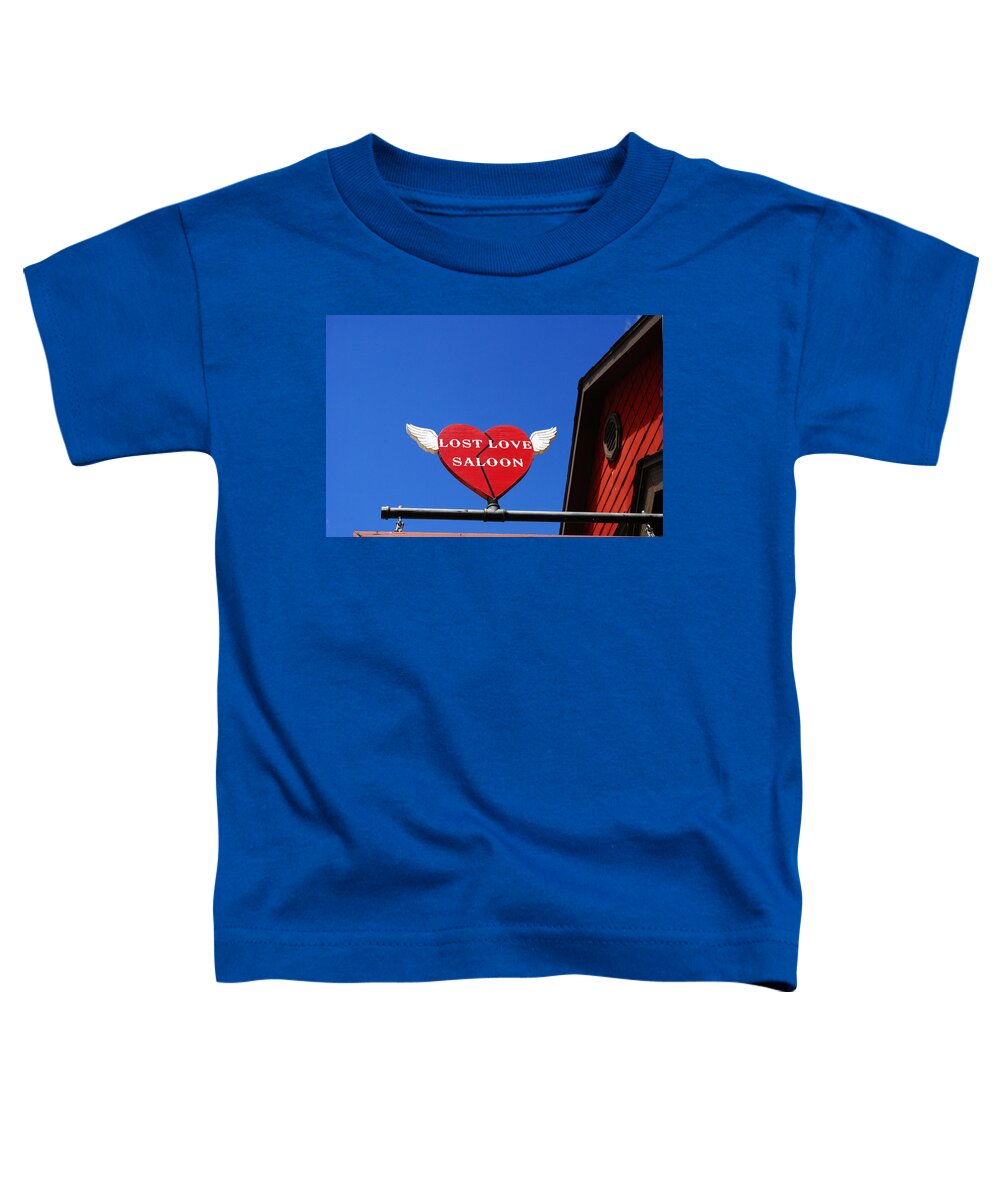 Lost Love Toddler T-Shirt featuring the photograph Lost Love Saloon by Glory Ann Penington