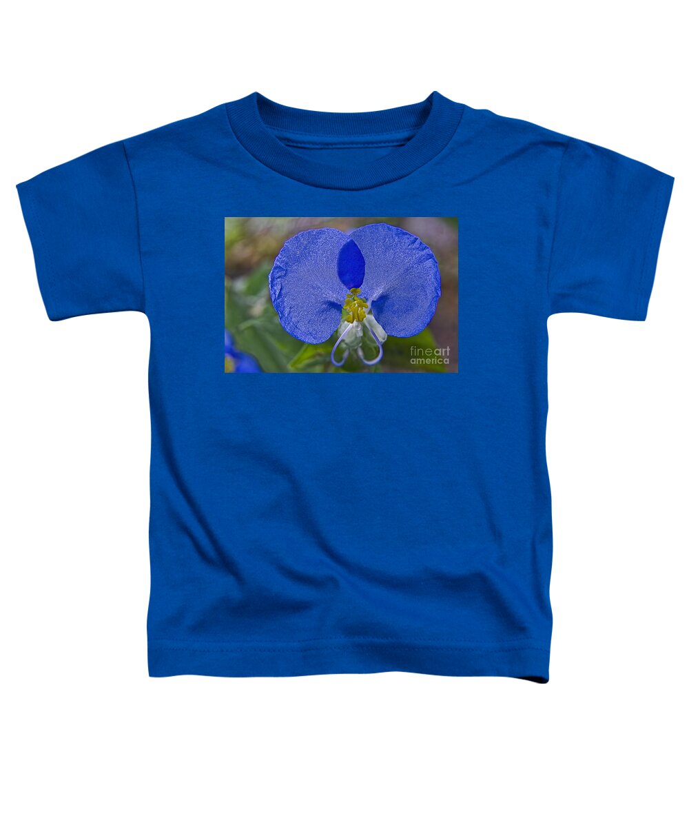 Mickey Mouse Flower Toddler T-Shirt featuring the photograph Mickey Mouse Flower by Gary Holmes