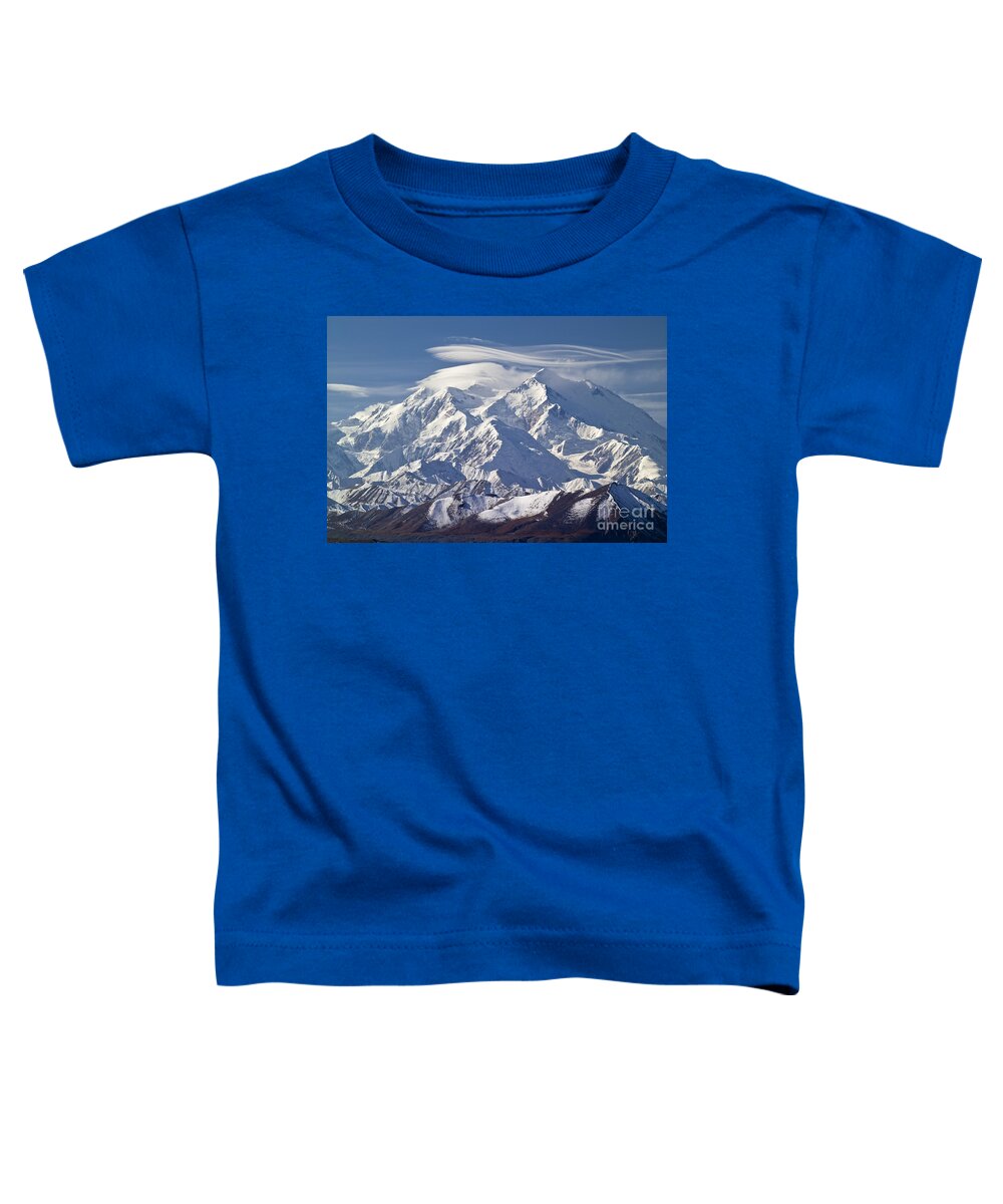 Alaska Mountain Toddler T-Shirt featuring the photograph Mt. Mckinley by John Shaw