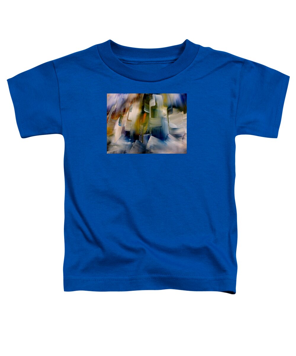 Music Toddler T-Shirt featuring the painting Music With Paint by Lisa Kaiser
