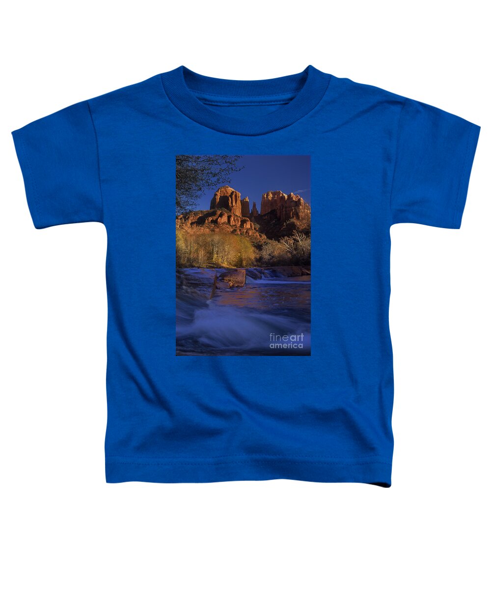 North America Toddler T-Shirt featuring the photograph Oak Creek Crossing Sedona Arizona by Dave Welling