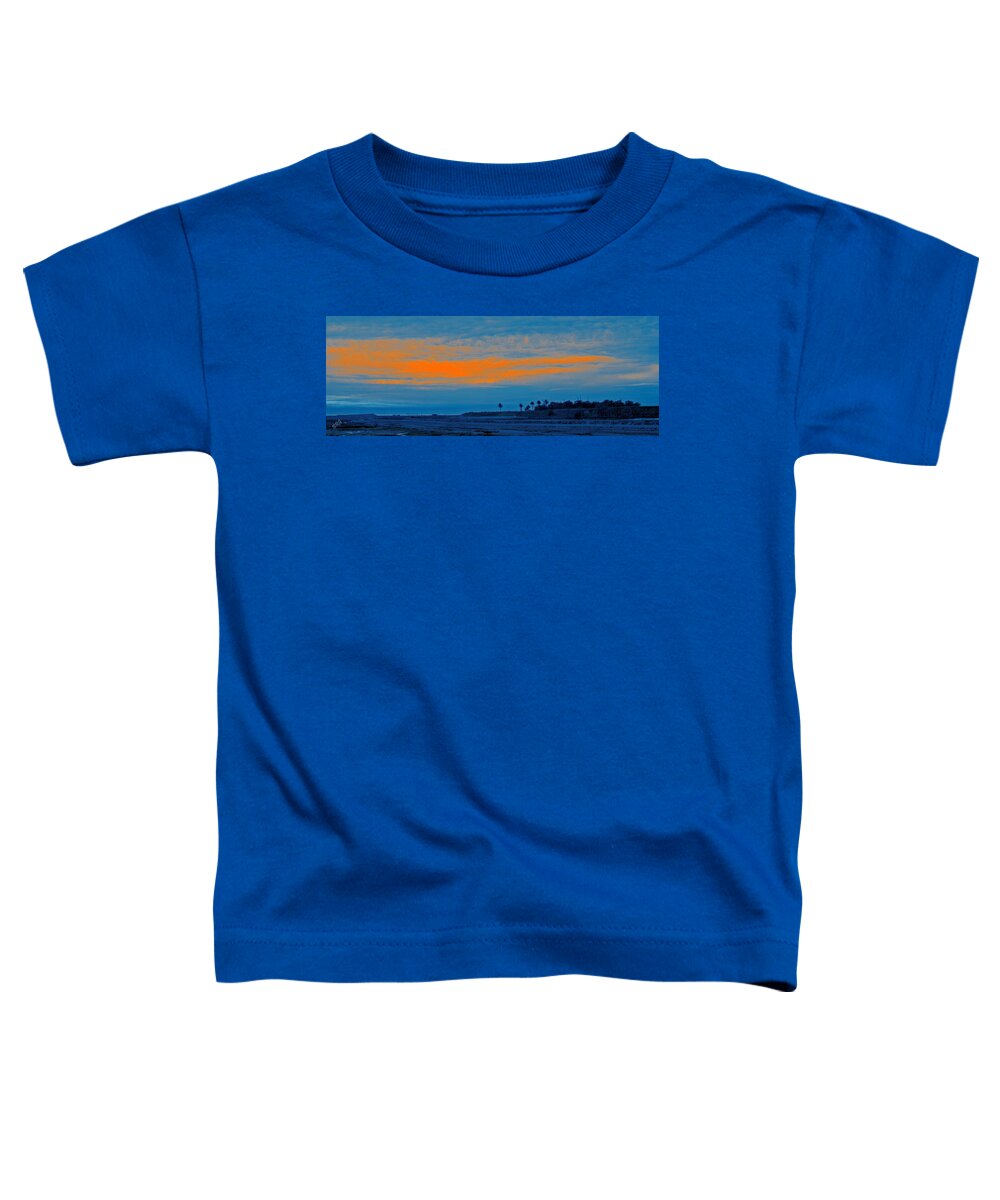 Sunset Toddler T-Shirt featuring the photograph Orange Sunset by Ben and Raisa Gertsberg