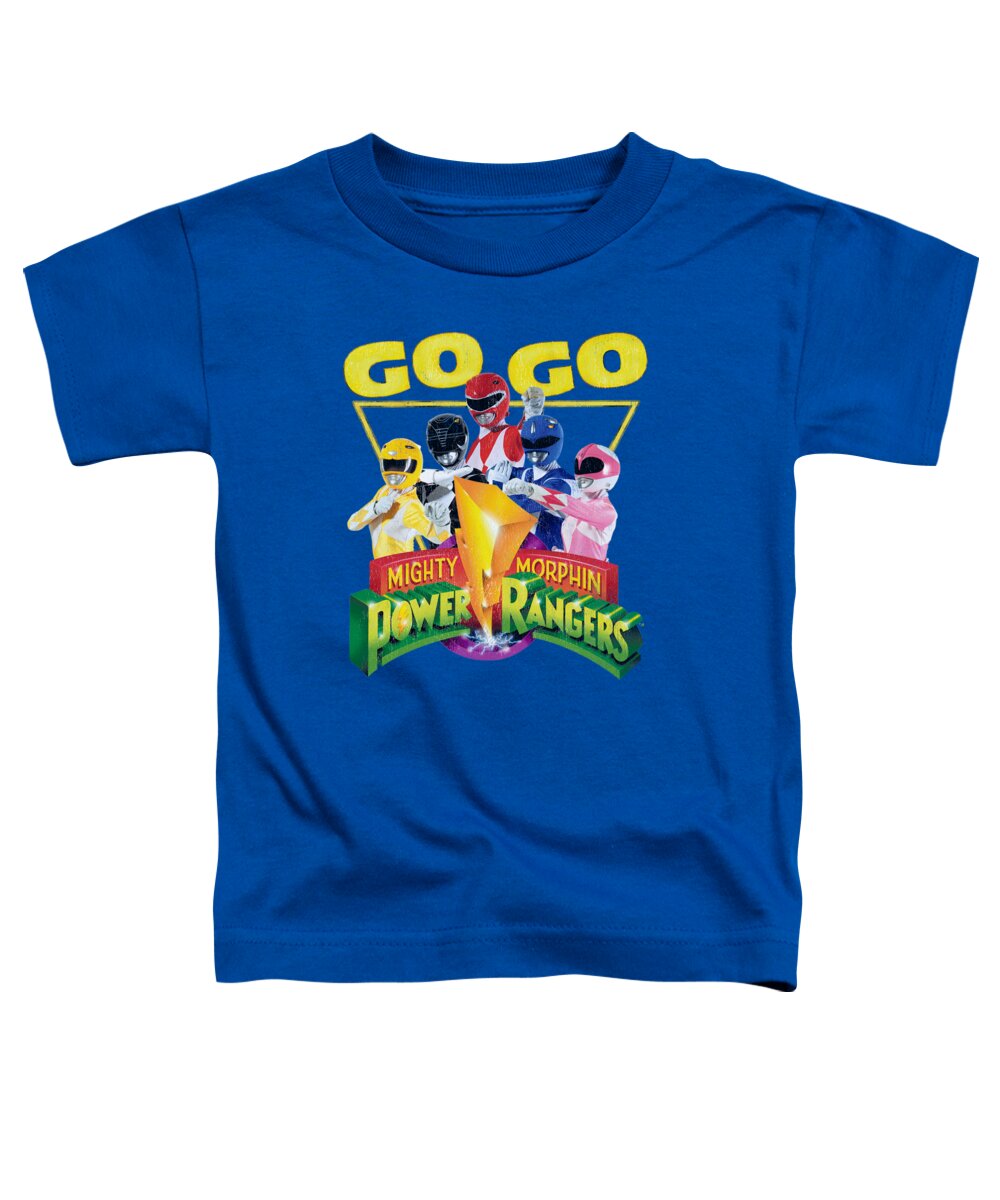 Toddler T-Shirt featuring the digital art Power Rangers - Go Go by Brand A