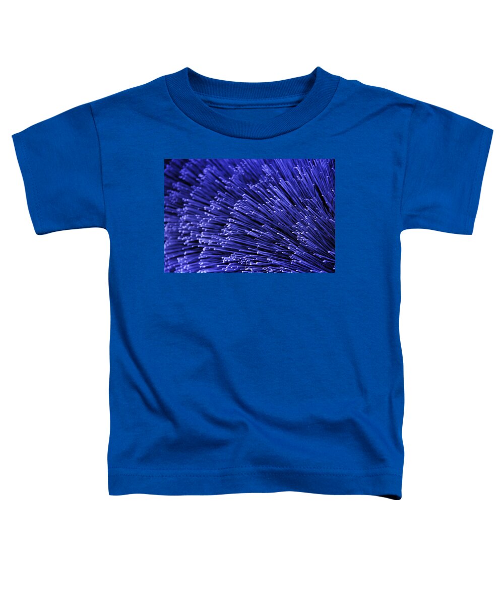 Bristles Toddler T-Shirt featuring the photograph Purple Bristles by Robert Woodward
