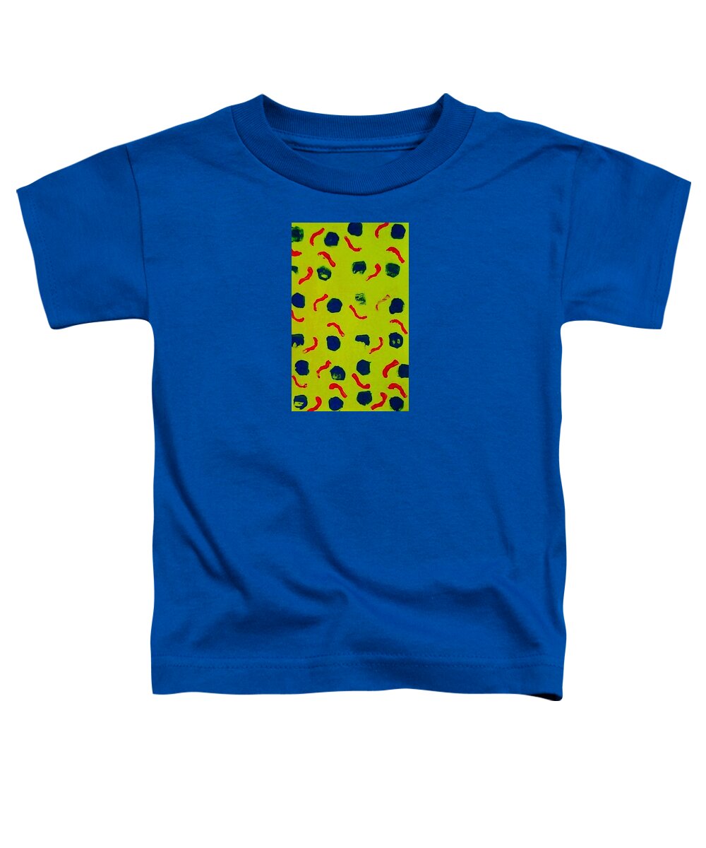 Abstract Toddler T-Shirt featuring the painting Rain on a Sunny Day Notecard by Suzanne Berthier