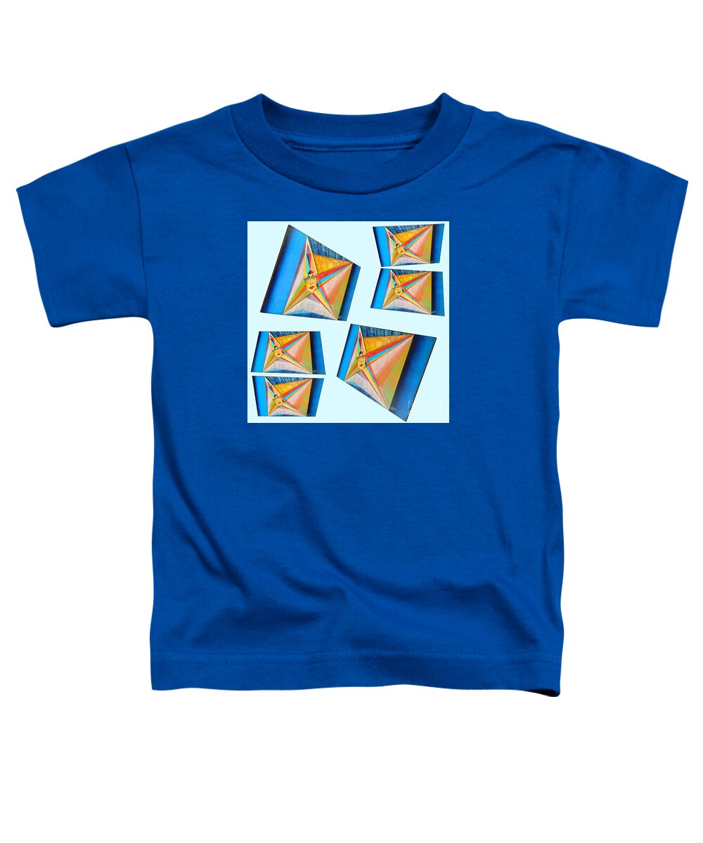 Spirituality Toddler T-Shirt featuring the painting Shots Shifted - Imperatrice 5 by Michael Bellon