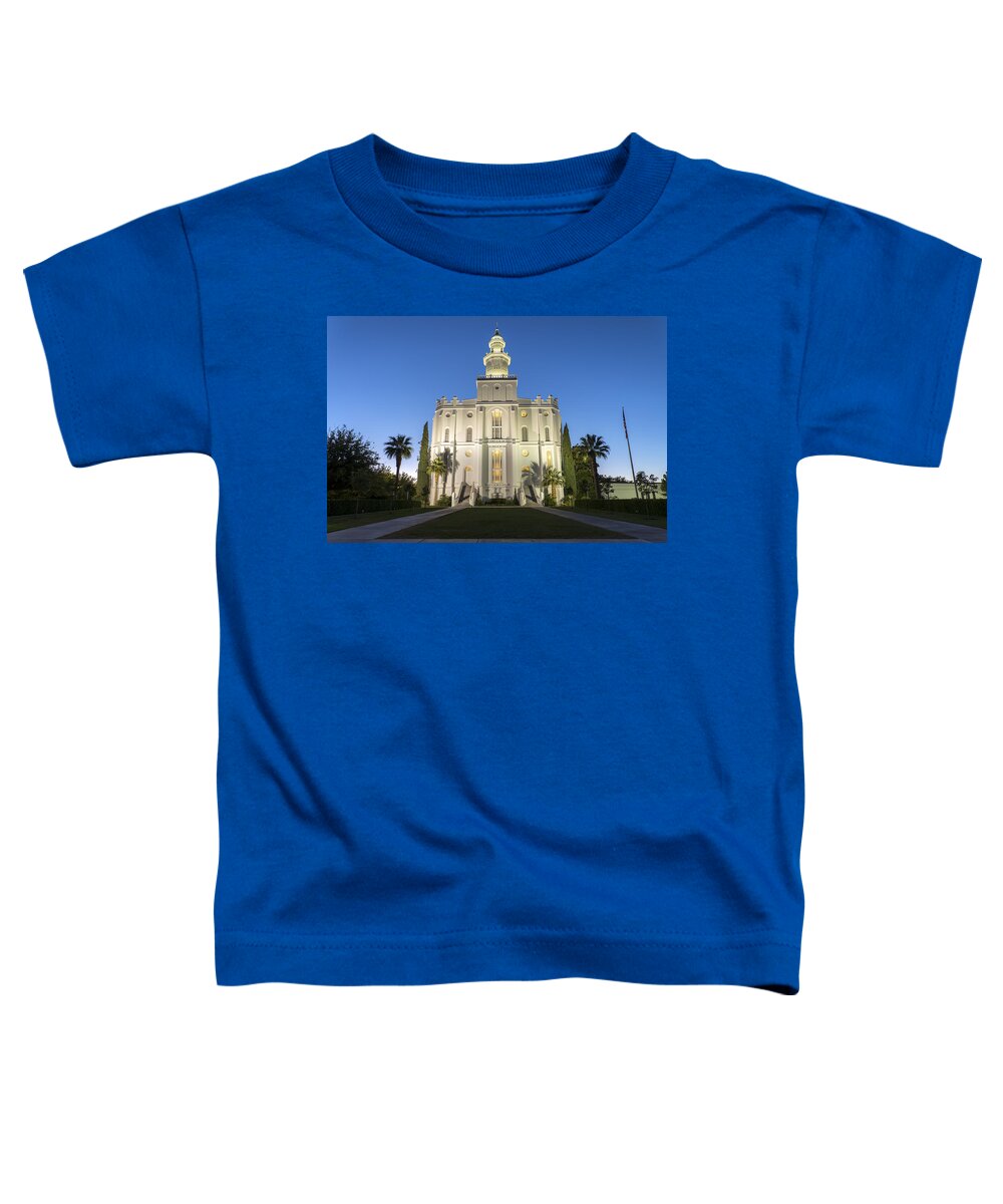 Utah Toddler T-Shirt featuring the photograph St. George Temple by Dustin LeFevre