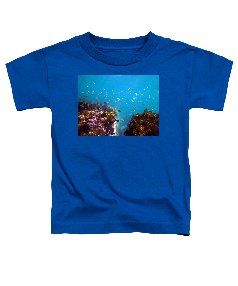 Underwater Toddler T-Shirt featuring the photograph The calm by Miroslava Jurcik
