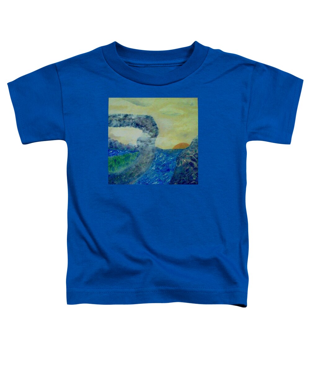 Water Toddler T-Shirt featuring the painting The Narrow Way by Suzanne Berthier