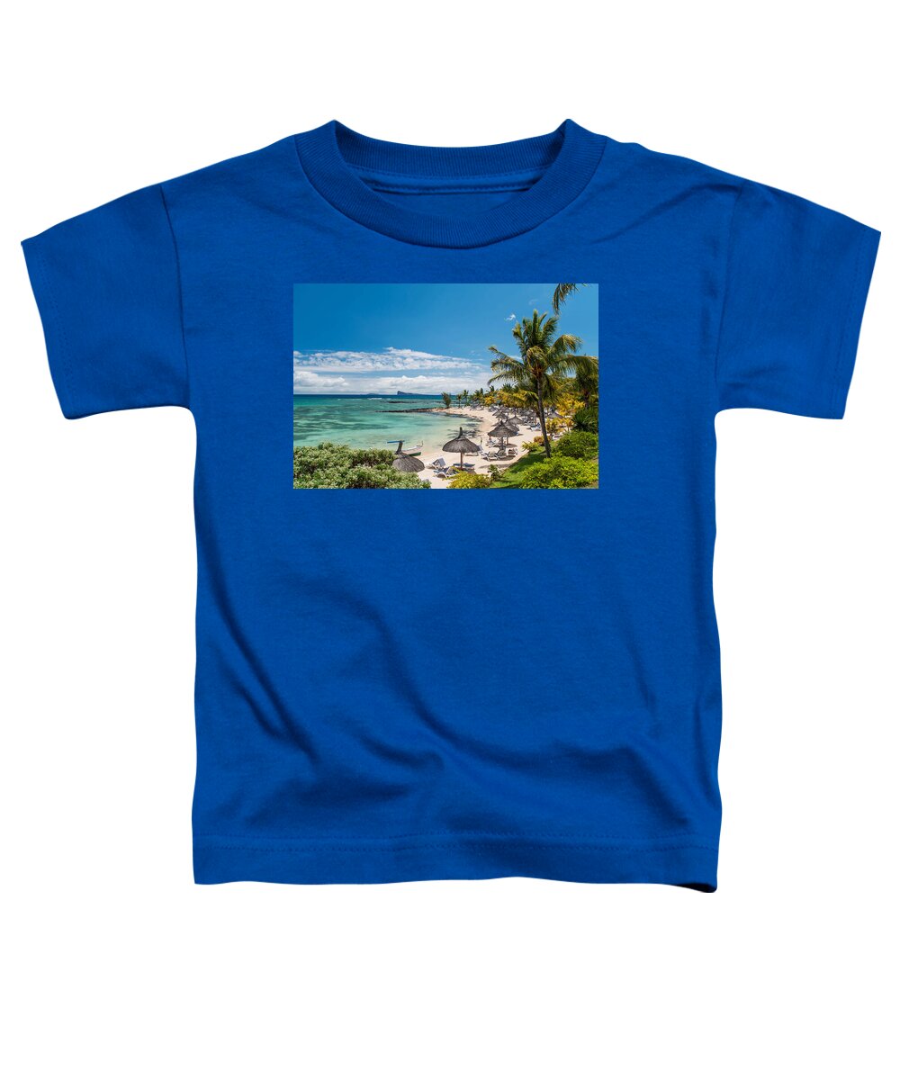 Mauritius Toddler T-Shirt featuring the photograph Tropical Beach II. Mauritius by Jenny Rainbow