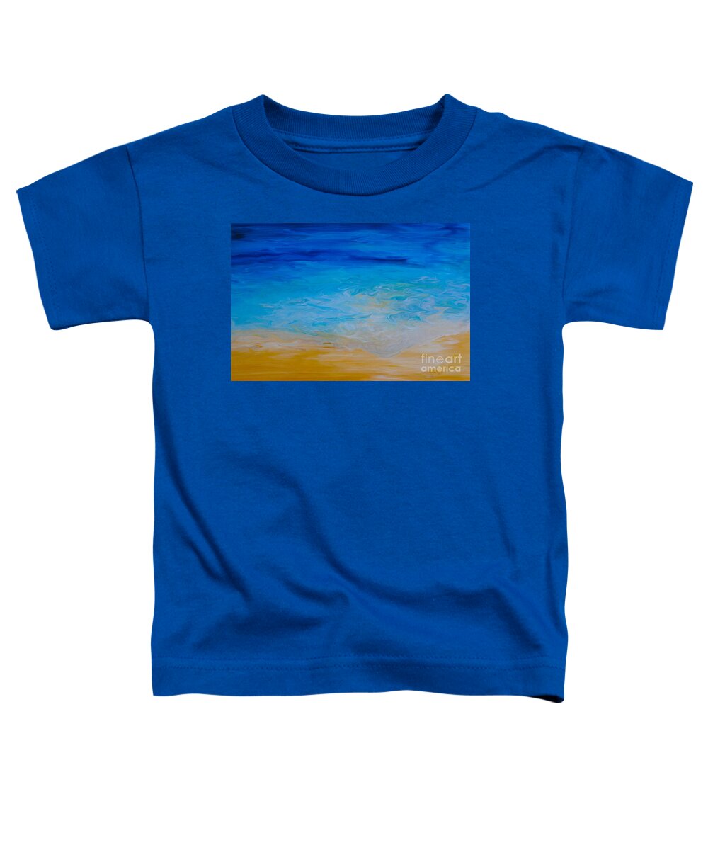 Water Toddler T-Shirt featuring the painting Water Vision by Shelley Myers