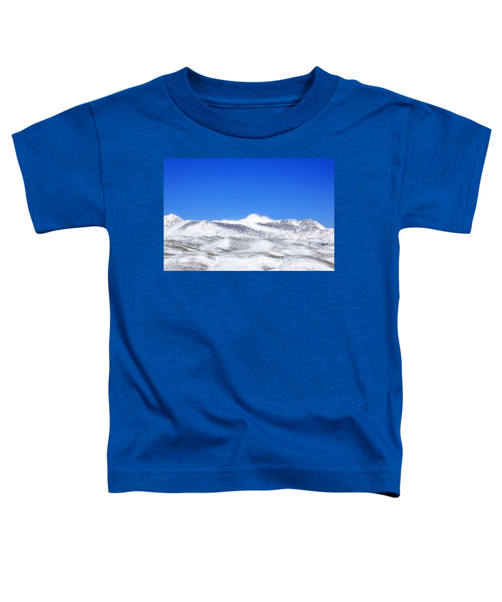 Landscape With Mountains Toddler T-Shirt featuring the photograph Winter is Coming by AM FineArtPrints