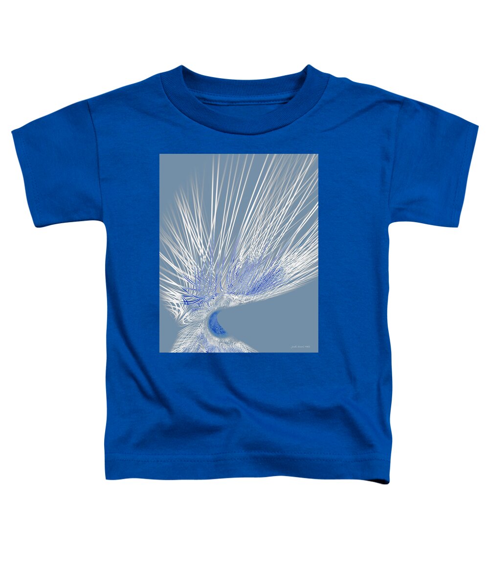 Abstract Toddler T-Shirt featuring the digital art Zephyr by Judi Suni Hall