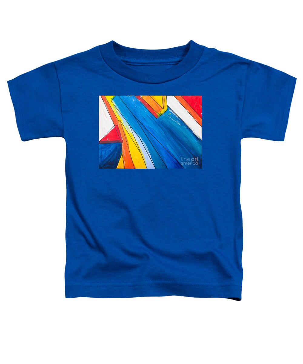 Abstract Toddler T-Shirt featuring the painting Abstract painting by Simon Bratt