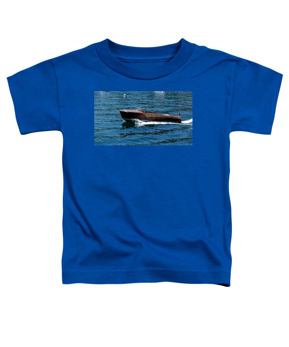 Usa Toddler T-Shirt featuring the photograph Classic Wooden Boat by LeeAnn McLaneGoetz McLaneGoetzStudioLLCcom