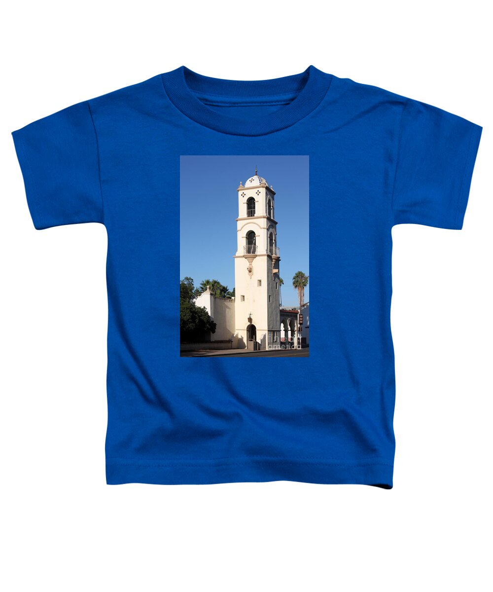 Ojai Toddler T-Shirt featuring the photograph Ojai Post Office Tower by Henrik Lehnerer