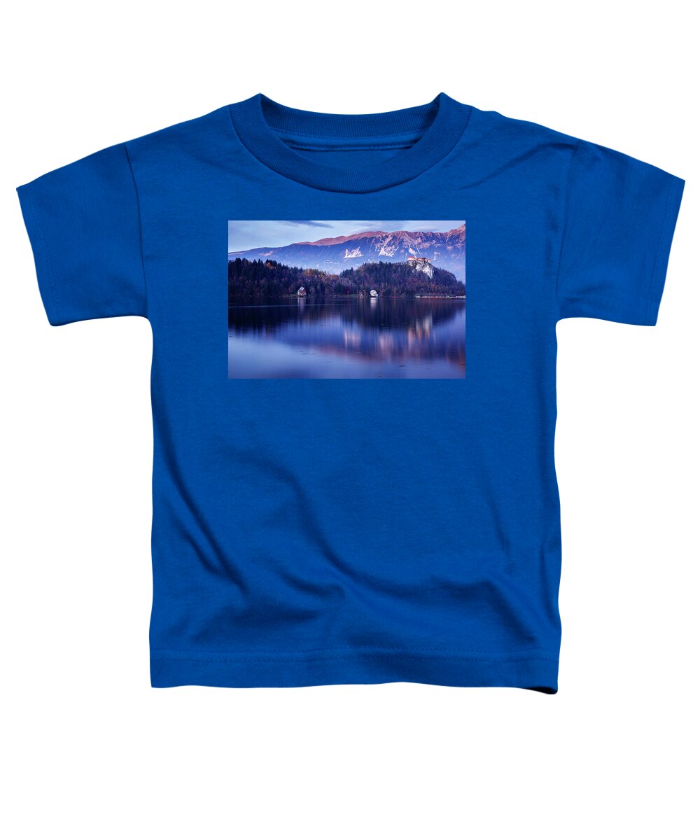 Bled Toddler T-Shirt featuring the photograph Bled Castle #1 by Ian Middleton
