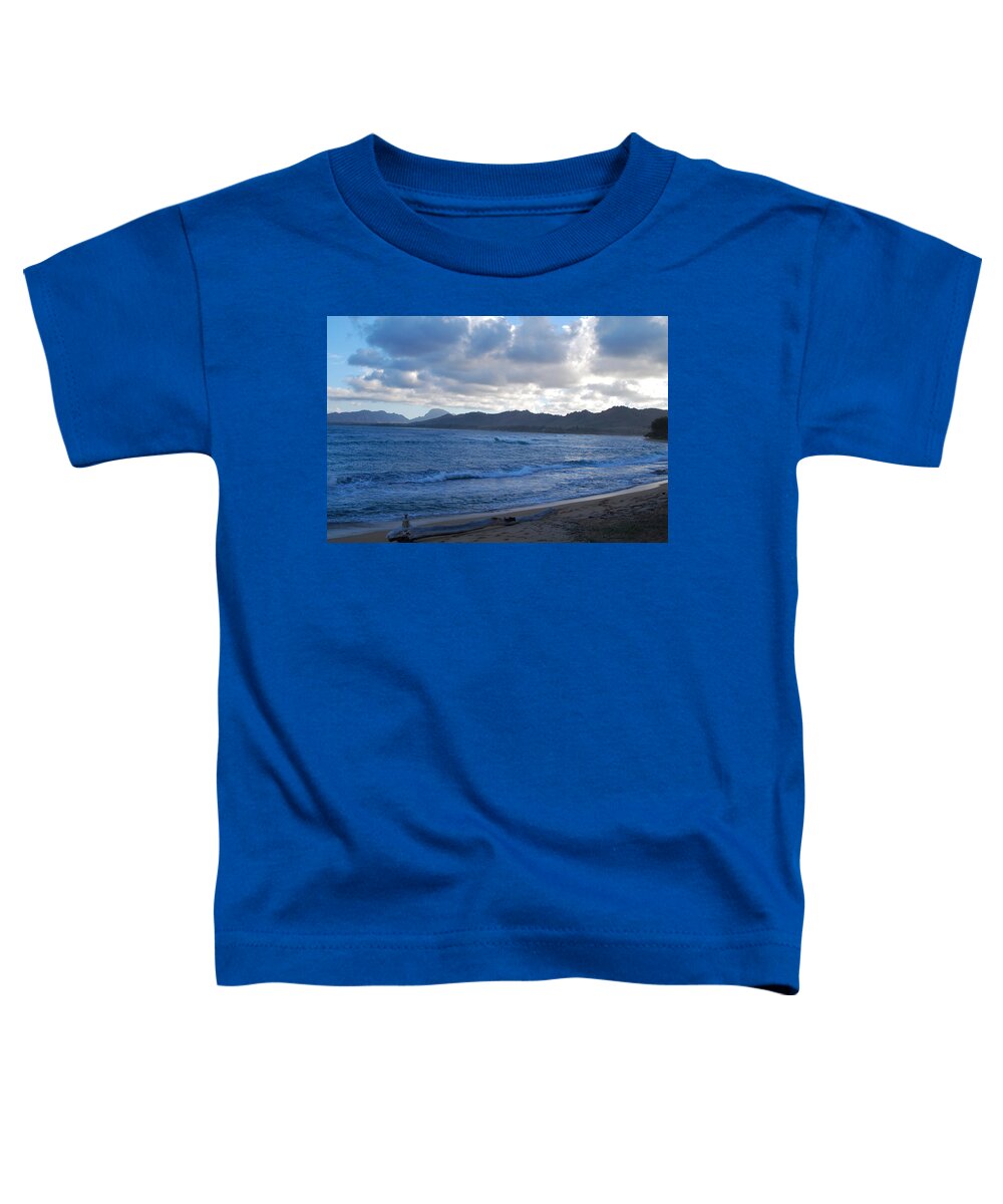 Kauai Toddler T-Shirt featuring the photograph Blue Kauai Coast by Amy Fose