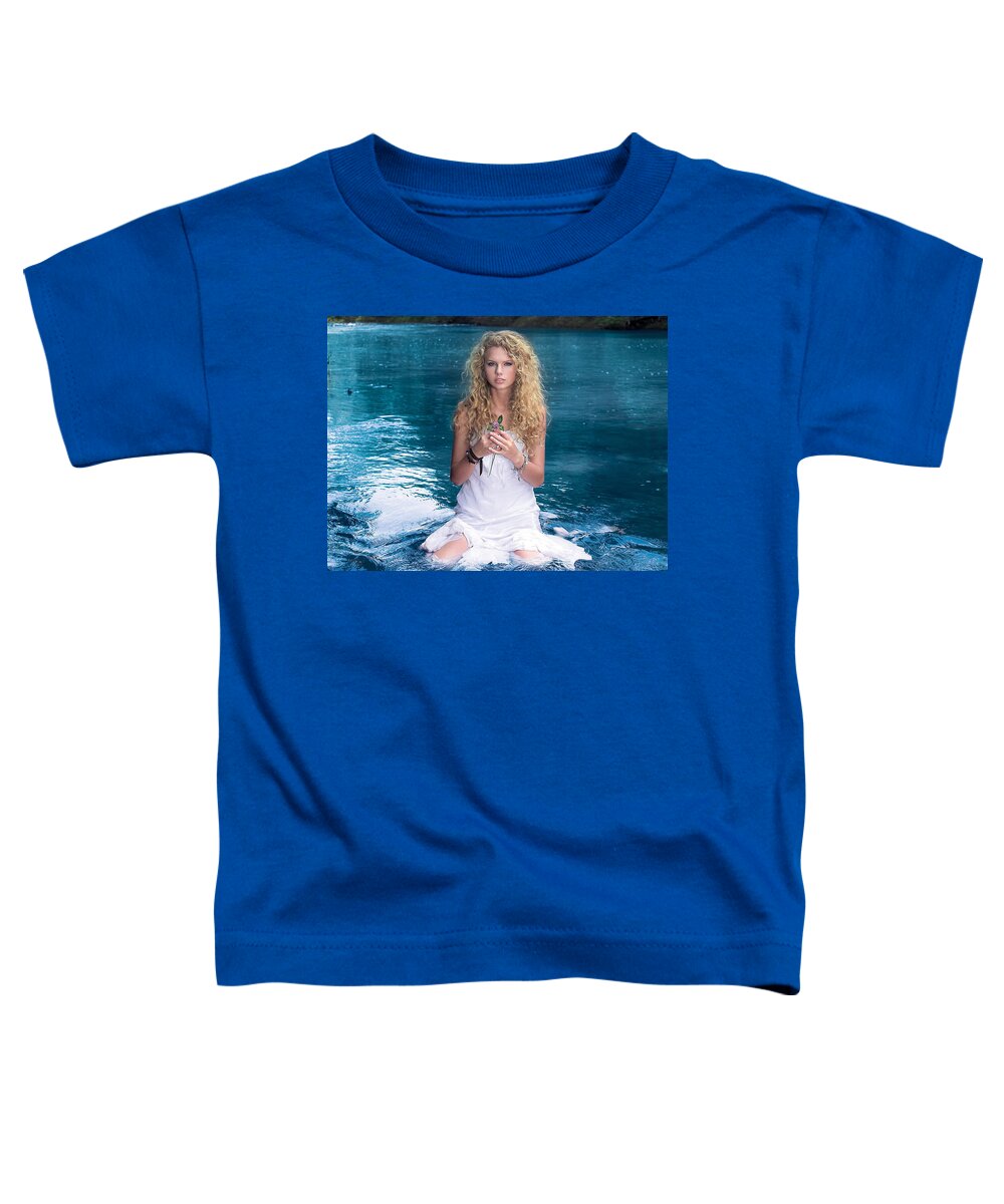 Taylor Swift Toddler T-Shirt featuring the digital art Taylor Swift #11 by Maye Loeser