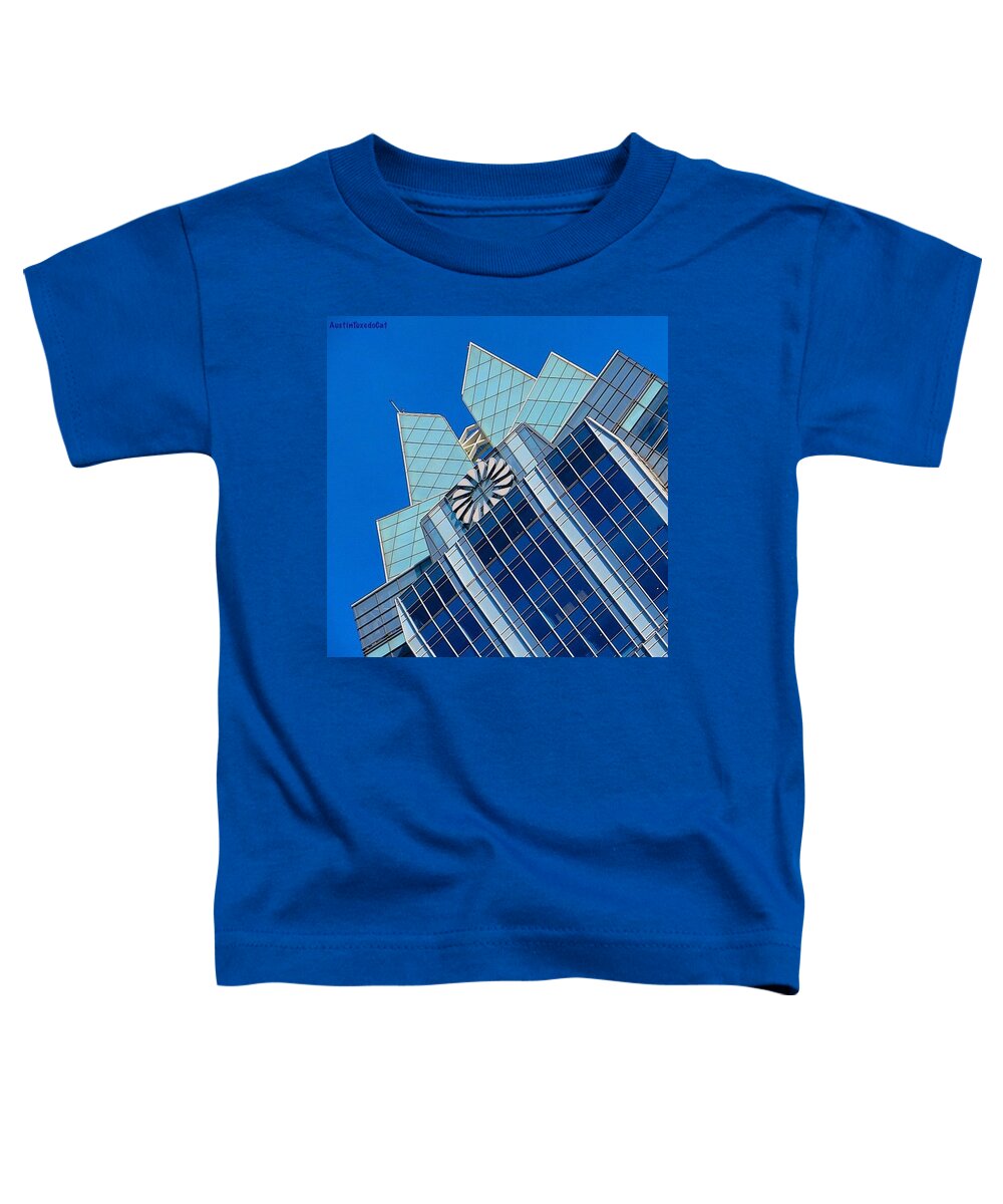 Beautiful Toddler T-Shirt featuring the photograph #beautiful #bluesky And The Frost Bank #2 by Austin Tuxedo Cat