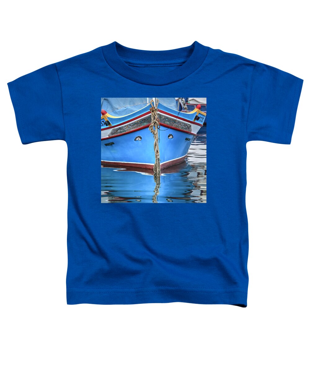 Luzzu Toddler T-Shirt featuring the photograph Luzzu - Malta #4 by Joana Kruse