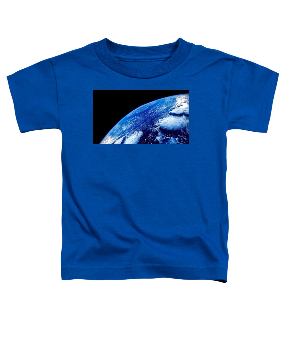 From Space Toddler T-Shirt featuring the digital art From Space #6 by Super Lovely