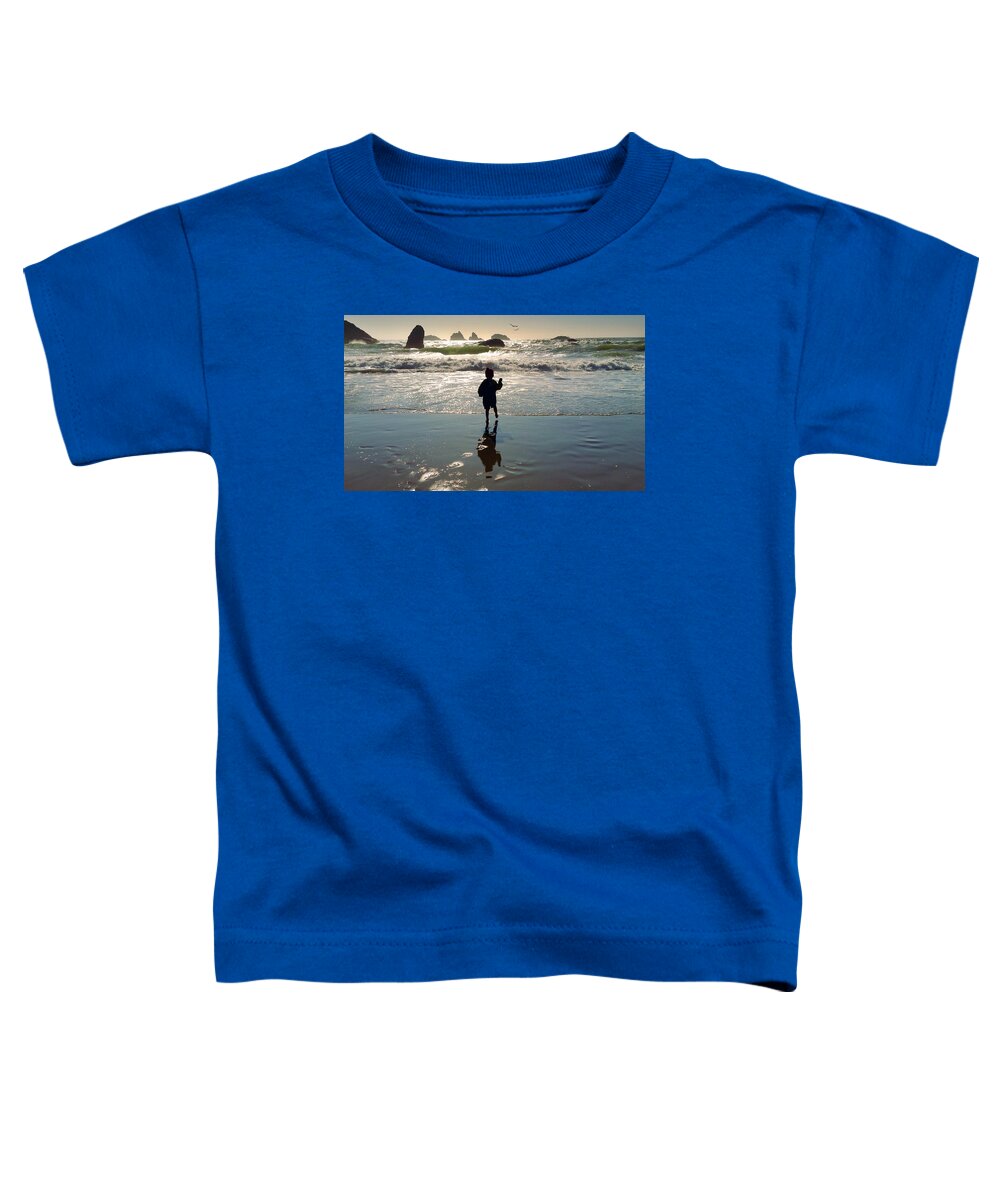 A Stone's Throw Away Toddler T-Shirt featuring the photograph A Stone's Throw Away by Micki Findlay