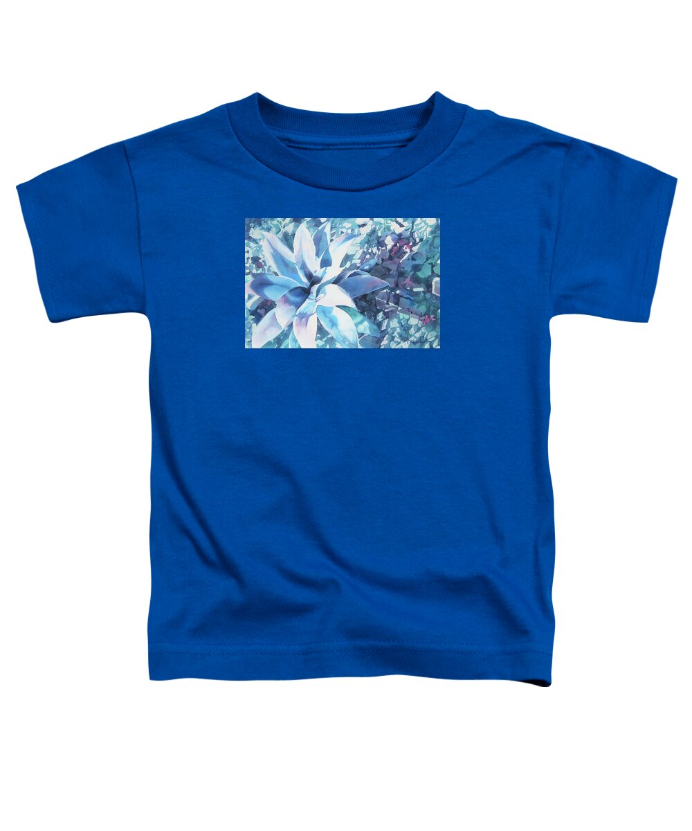 Nancy Charbeneau Toddler T-Shirt featuring the painting Agave on the Rocks by Nancy Charbeneau