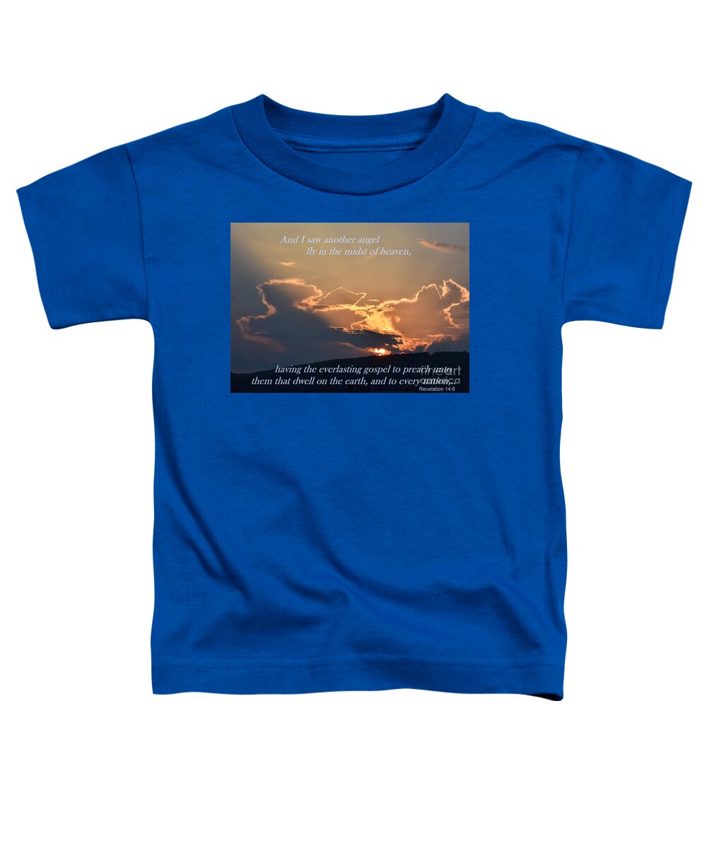 Lord Toddler T-Shirt featuring the photograph Angel Sky by Christina Verdgeline