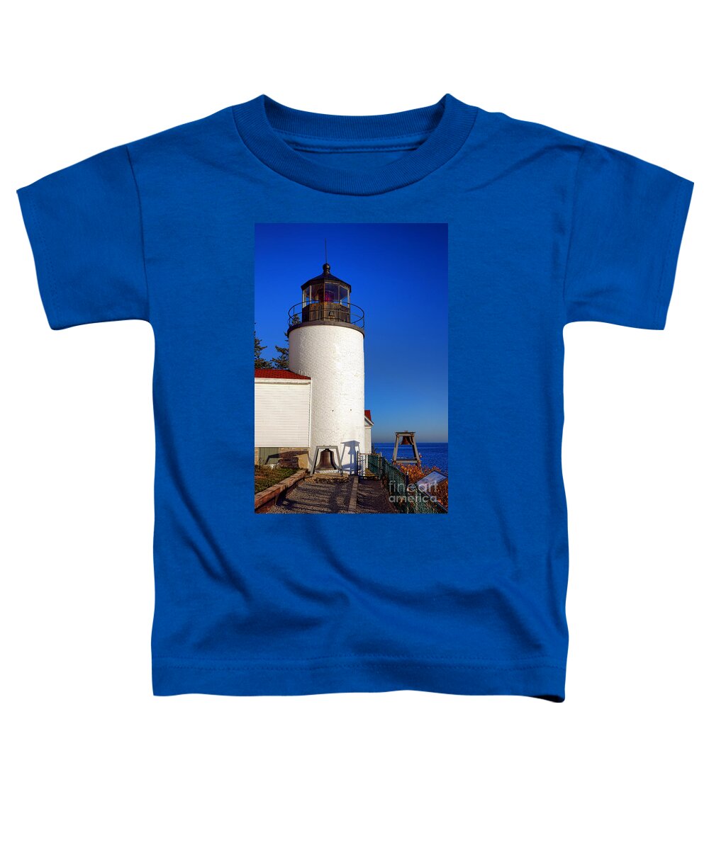 Maine Toddler T-Shirt featuring the photograph Bass Harbor Head Lighthouse by Olivier Le Queinec