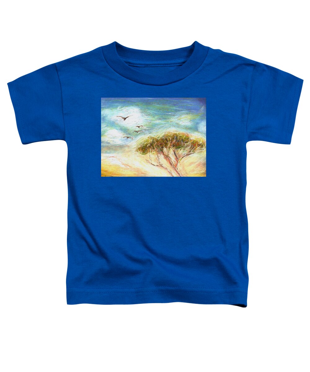 Tree Toddler T-Shirt featuring the pastel Betty's Tree by Denise F Fulmer