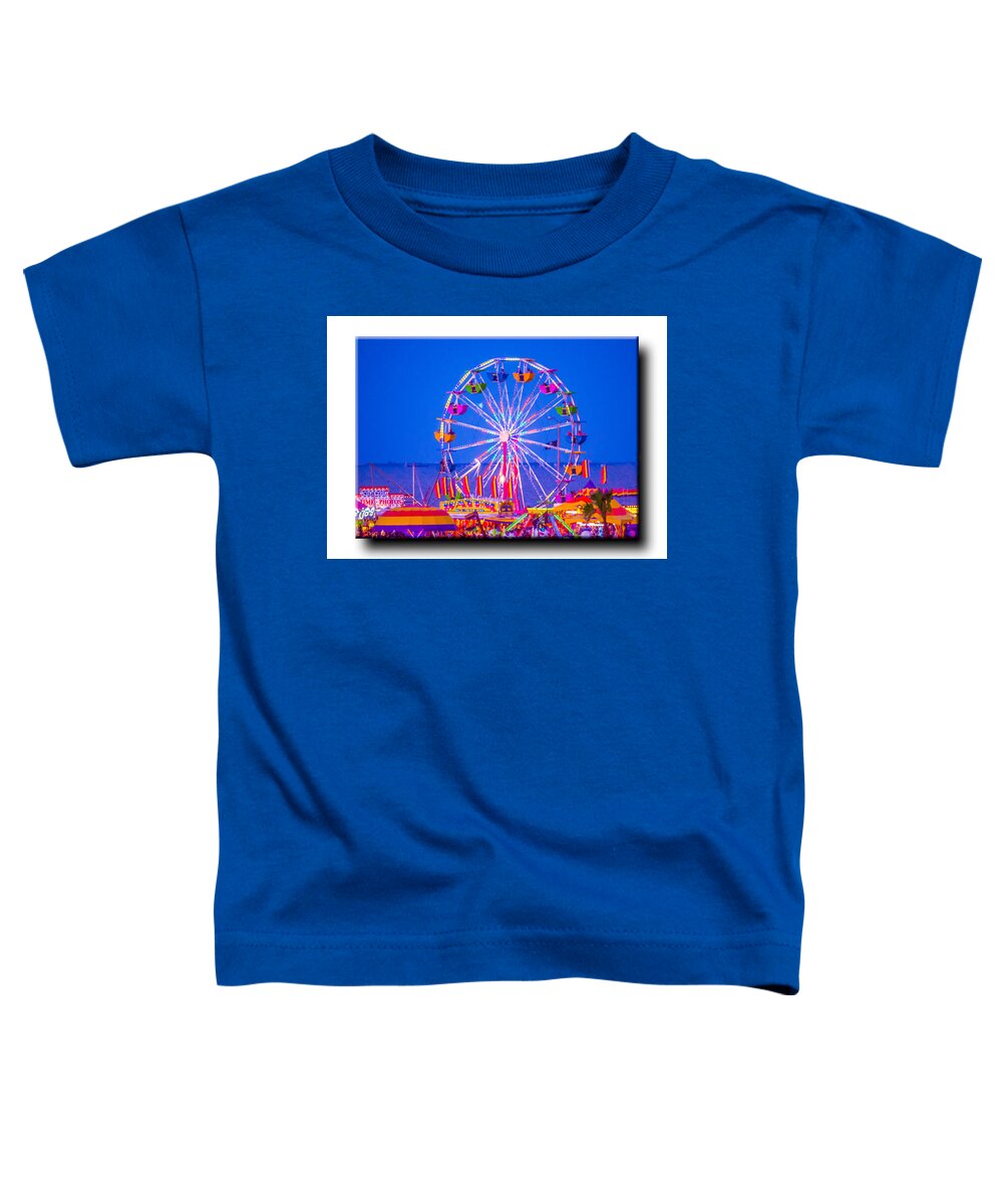 Ferris Wheel Toddler T-Shirt featuring the photograph Buc Days 2 by Leticia Latocki