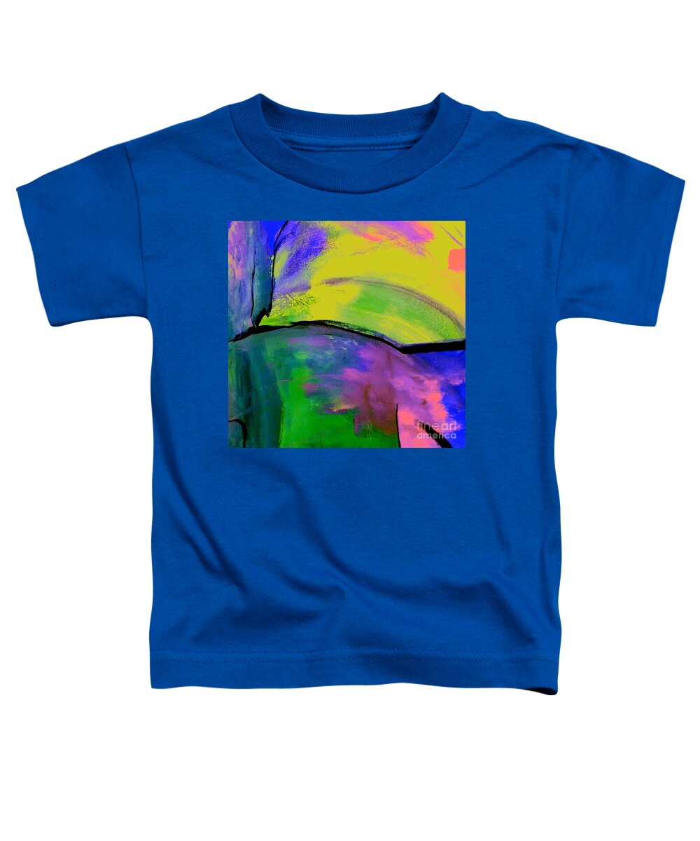 Colorful Toddler T-Shirt featuring the digital art Colorful Tranquility Painting by Lisa Kaiser