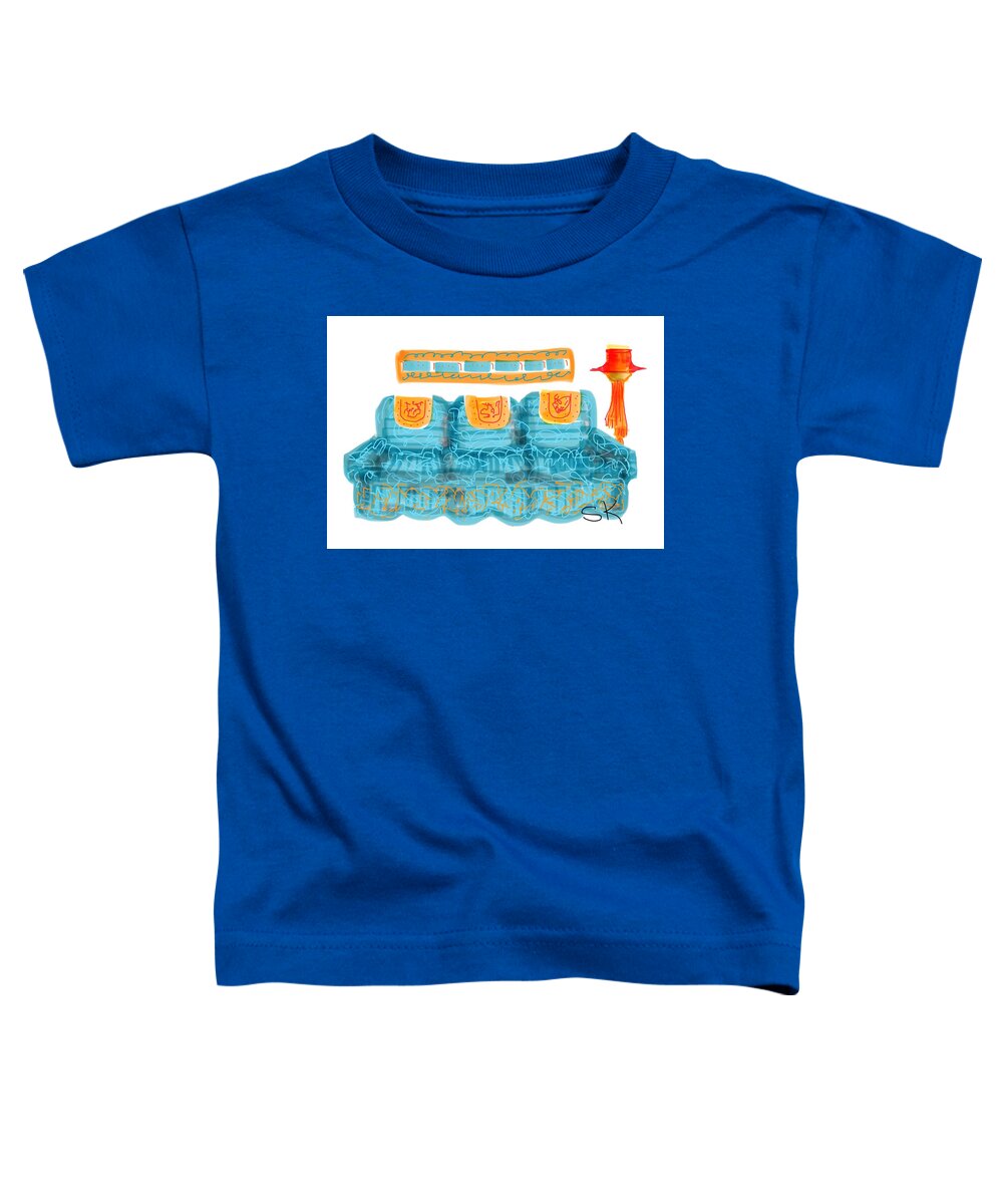 Divan Toddler T-Shirt featuring the digital art Divan by Sherry Killam