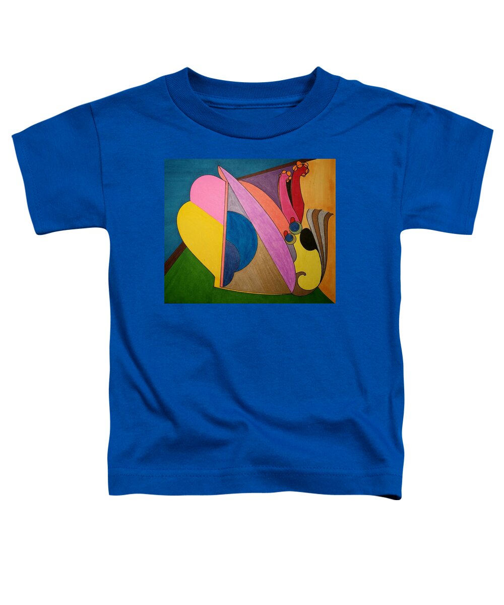 Geo - Organic Art Toddler T-Shirt featuring the painting Dream 328 by S S-ray