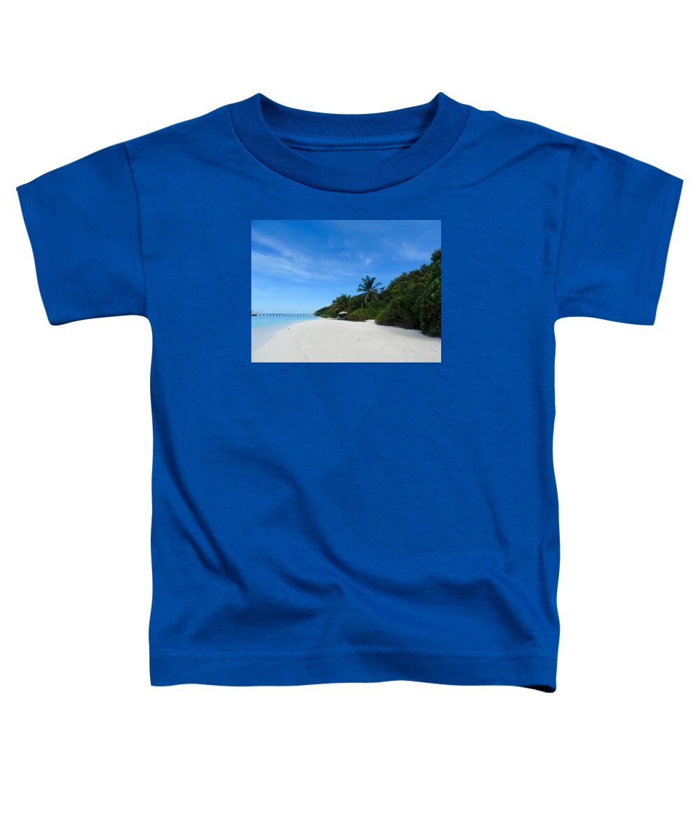 Maldives Toddler T-Shirt featuring the photograph Dream Island by Tiffany Marchbanks