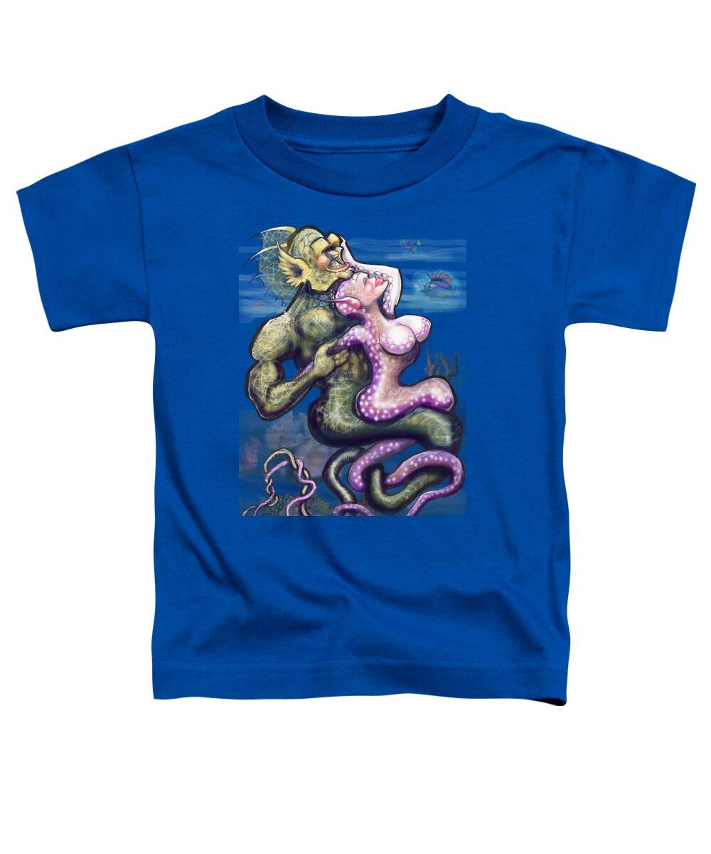 Entwine Toddler T-Shirt featuring the digital art Entwined by Kevin Middleton