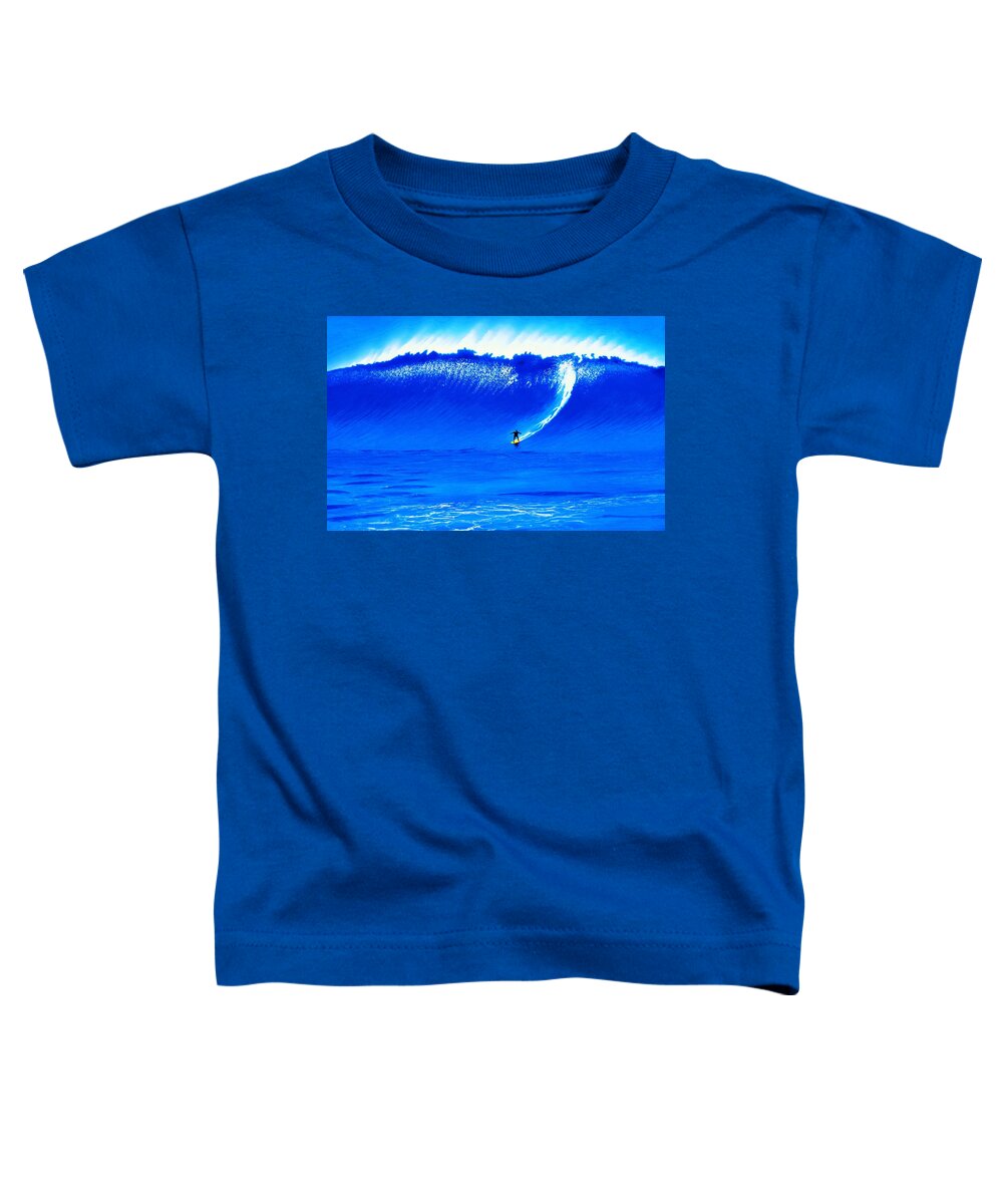 Surfing Toddler T-Shirt featuring the painting Oregon 2010 by John Kaelin