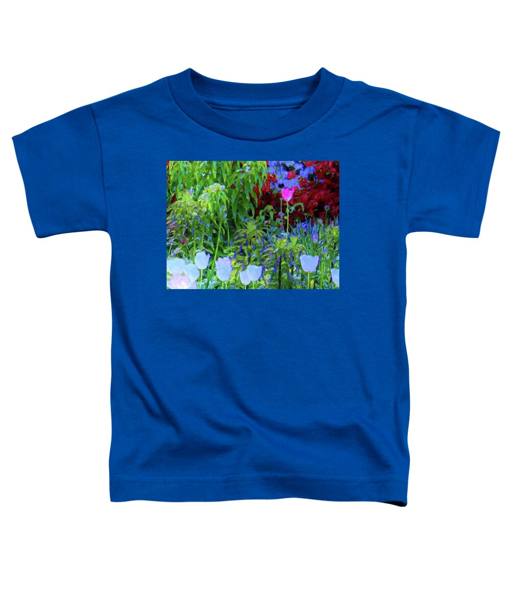Nature Toddler T-Shirt featuring the painting Forest Flowers Different One by Susanna Katherine