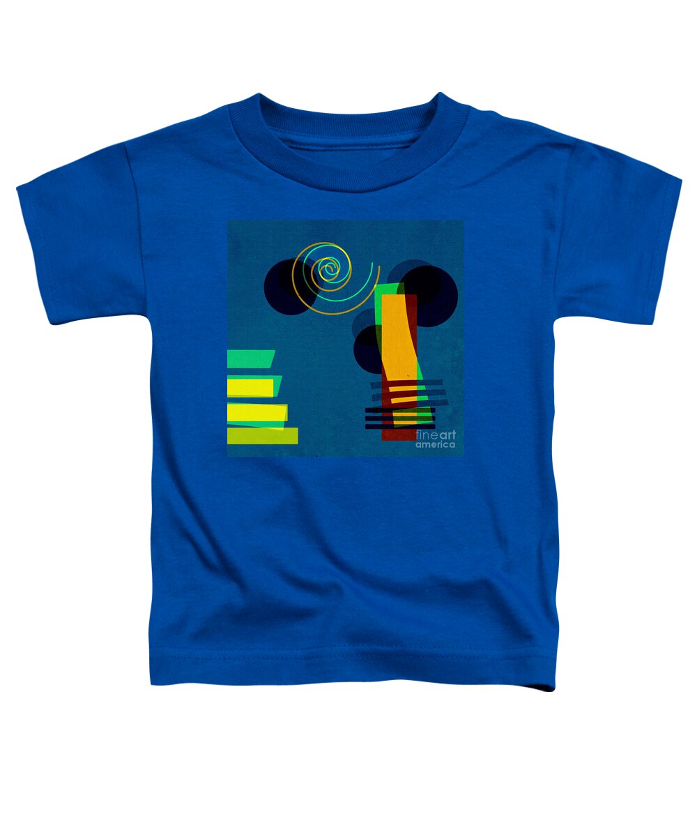 Abstract Toddler T-Shirt featuring the digital art Formes - 03b by Variance Collections