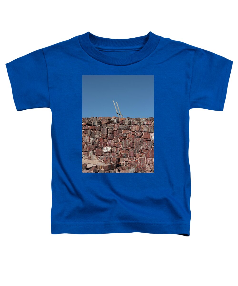Agate Toddler T-Shirt featuring the photograph Fosilized Pueblo by David Diaz