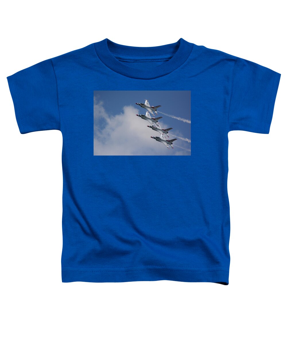 Atlantic City Airshow Toddler T-Shirt featuring the photograph Four Thunderbirds 2 by Raymond Salani III